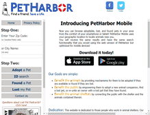 Tablet Screenshot of petharbor.com